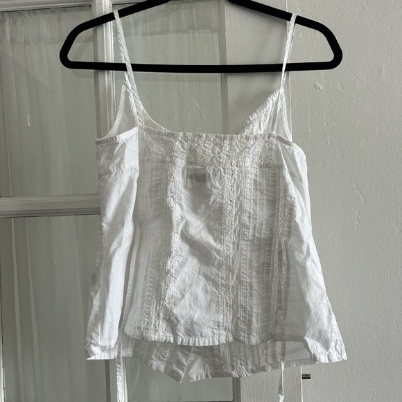 NWOT Rouje Damaris White Lace Button-Up Camisole - Picture 4 of 5